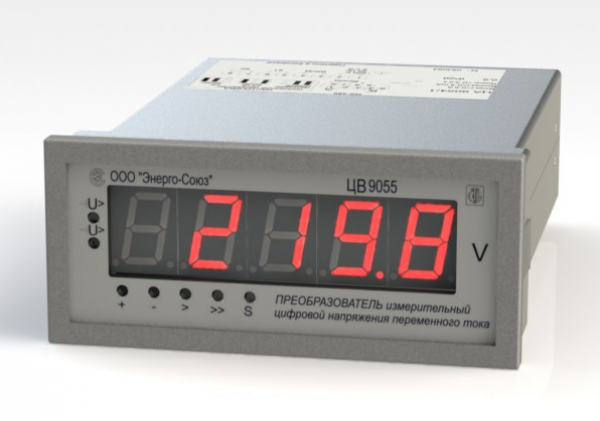 Преобразователи измерительные напряжения переменного тока с индикацией ЦВ-9055